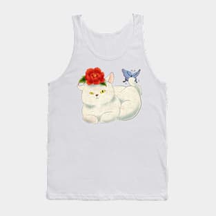 Minhwa: Cat and Butterfly I Type Tank Top